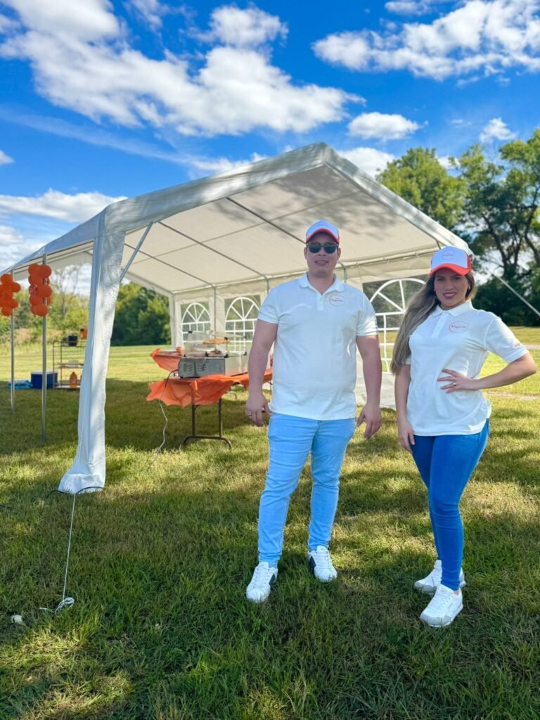 Outdoor event canopy setup rental in Hamilton Ohio